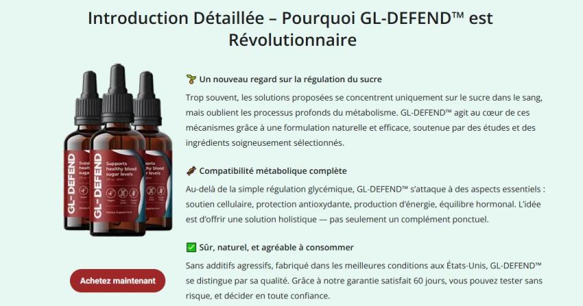 GL DEFEND Liquid Supplement: Comment obtenir le prix réduit de la ...